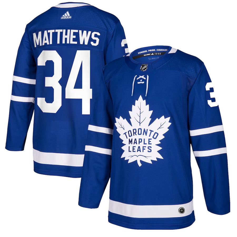 Men Toronto Maple Leafs #34 Auston Matthews adidas Blue Authentic Player NHL Jersey->toronto maple leafs->NHL Jersey